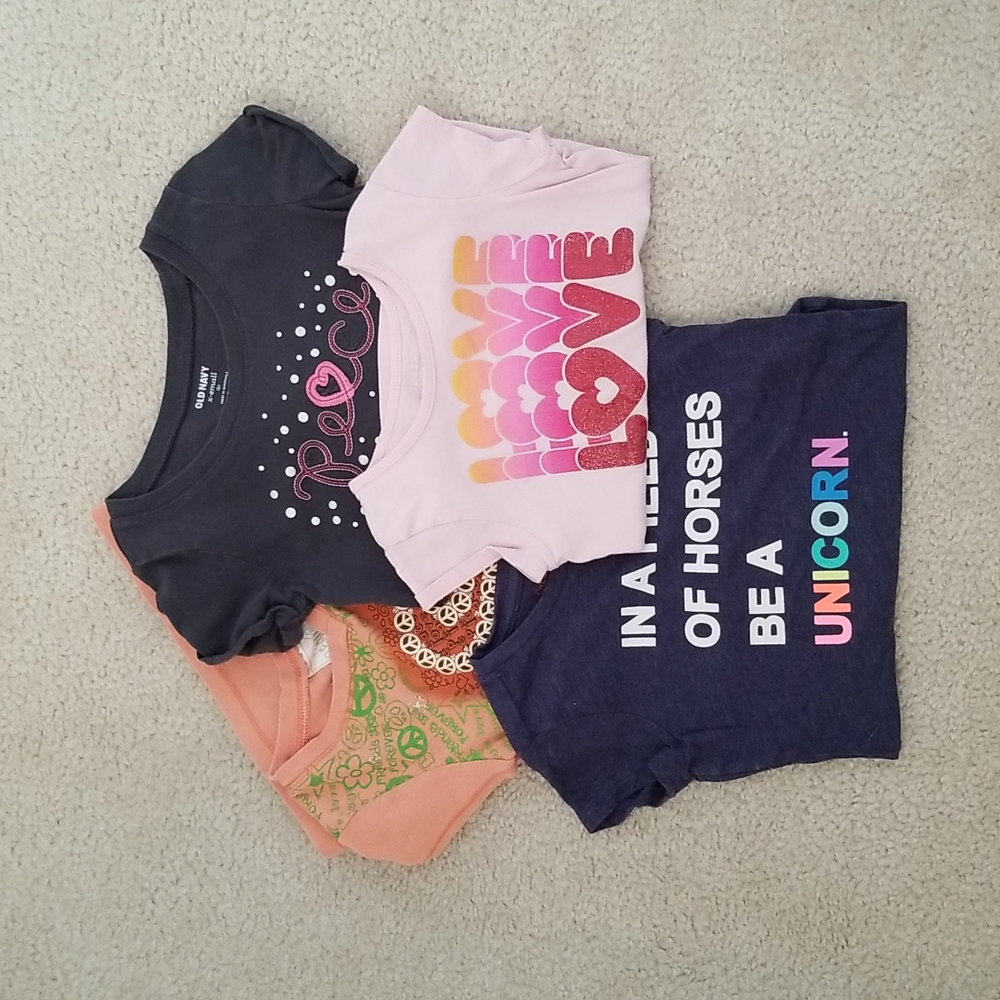 Bundle of 4 Girls Size XS T-Shirts